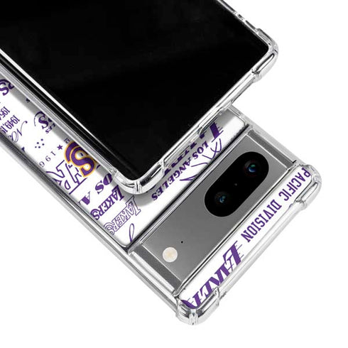 NBA LA Lakers Historic Blast Google Pixel 7a Clear Case
